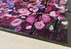 花卉节 – 粉色抽象花卉画
