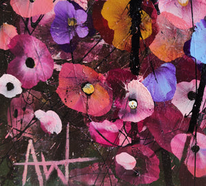 花卉节 – 粉色抽象花卉画