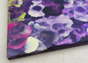 Violet Drift - Abstract Hydrangea Floral Painting