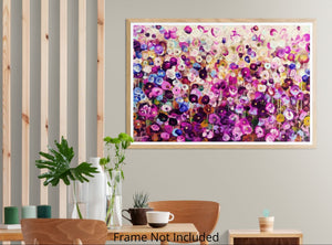Petals on a Spring Zephyr – Abstract Floral Oil Landscape