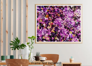 Valse pourpre - Peinture florale abstraite vibrante aux tons violets