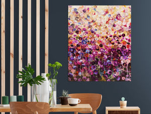 Bloomlight - Vibrant Abstract Floral Painting in Warm Tones