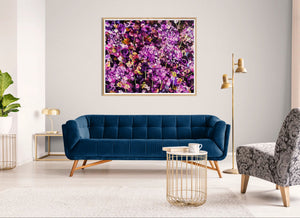 Valse pourpre - Peinture florale abstraite vibrante aux tons violets
