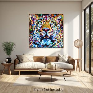 Hypnotisé - Portrait d'un léopard