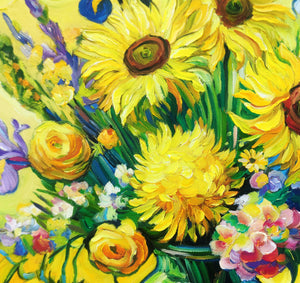 Sonnenstrahl-Bouquet - Gelbes Blumenbild