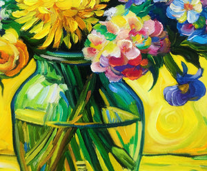 Sonnenstrahl-Bouquet - Gelbes Blumenbild