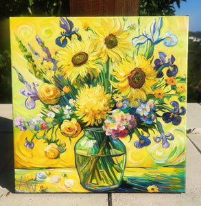 Sonnenstrahl-Bouquet - Gelbes Blumenbild