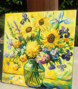 Sonnenstrahl-Bouquet - Gelbes Blumenbild