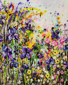 Sun-Struck Symphony - 大型 抽象表現主義 風景画 – Angie Wright Art