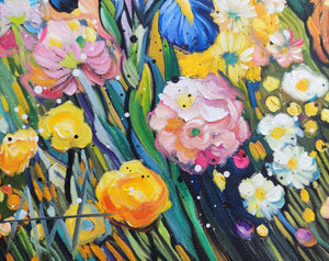 Sunshine Rush - Sonnenblumen-Gemälde