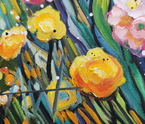 Sunshine Rush - Sonnenblumen-Gemälde