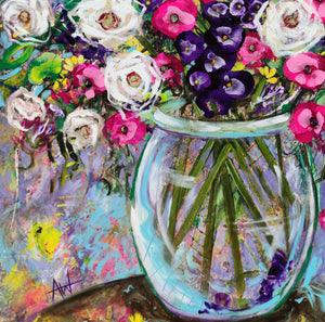 Viva La Flora – Vibrant Contemporary Floral Painting