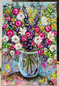 Viva La Flora – Vibrant Contemporary Floral Painting