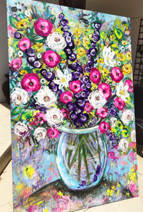 Viva La Flora – Vibrant Contemporary Floral Painting