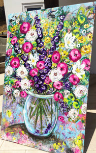 Viva La Flora – Vibrant Contemporary Floral Painting