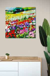 Fields of Joy - Vibrant Wildflower Meadow Landscape
