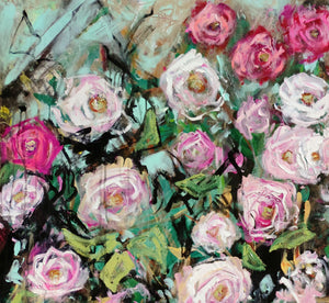 Foxglove Serenade – Large Expressive Floral Abstract