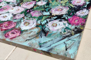 Foxglove Serenade – Large Expressive Floral Abstract