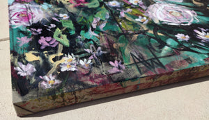 Foxglove Serenade – Large Expressive Floral Abstract