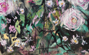 Foxglove Serenade – Large Expressive Floral Abstract