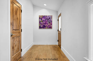 Violet Drift - Abstract Hydrangea Floral Painting