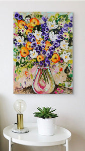 Lilies and Larkspur