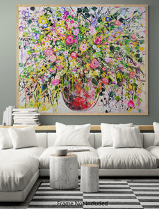 Bloomscape - Very large oil painting