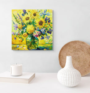 Sonnenstrahl-Bouquet - Gelbes Blumenbild