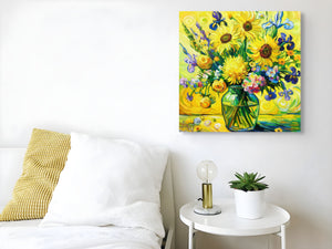 Sonnenstrahl-Bouquet - Gelbes Blumenbild