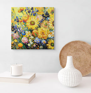 Sunshine Rush - Sonnenblumen-Gemälde