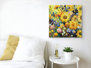 Sunshine Rush - Sonnenblumen-Gemälde