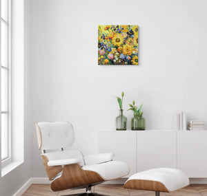 Sunshine Rush - Sonnenblumen-Gemälde