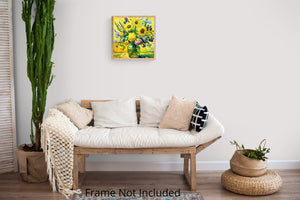 Sonnenstrahl-Bouquet - Gelbes Blumenbild