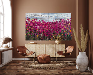 Dream Seekers - Very large painting on two panels