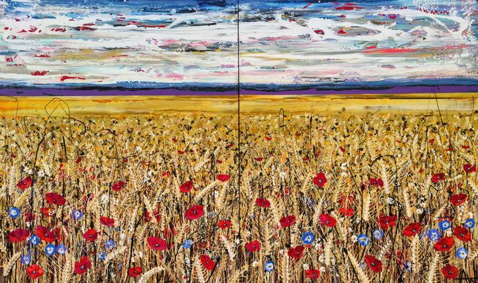 Fields of Gold - Diptych