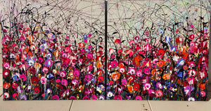 Firecrackers Blooming - Diptych