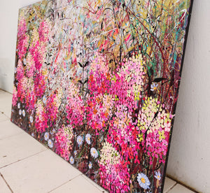 Strawberry Sundae - Large painting on two panels