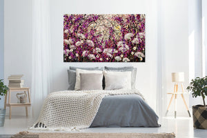 Violet Haze - Very large oil painting (Diptych)