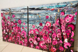 The Riotous Pink - Diptych