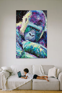 The Big Guy - Very large oil painting