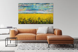 Elysium fields - Large painting on two panels