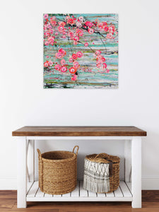 Peach Blossoms on Water